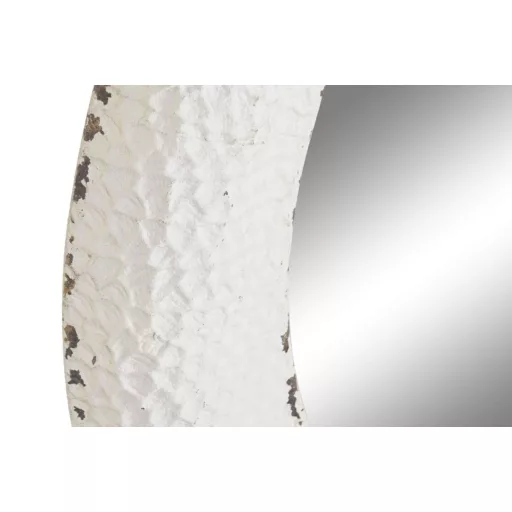 Espejo metal cristal 84x6x84 blanco
