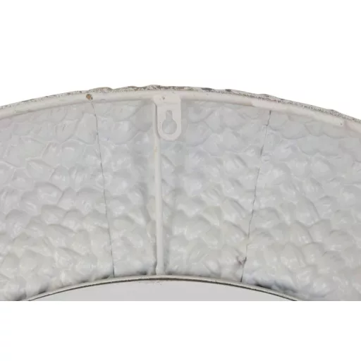 Espejo metal cristal 84x6x84 blanco