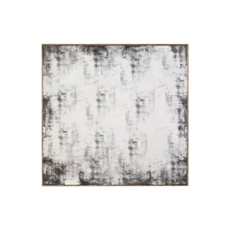 Espejo metal cristal 80x3,5x80 envejecido negro