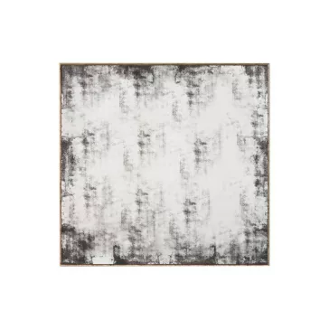 Espejo metal cristal 80x3,5x80 envejecido negro