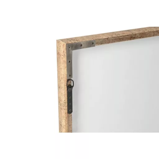 Espejo metal cristal 80x3,5x80 envejecido negro