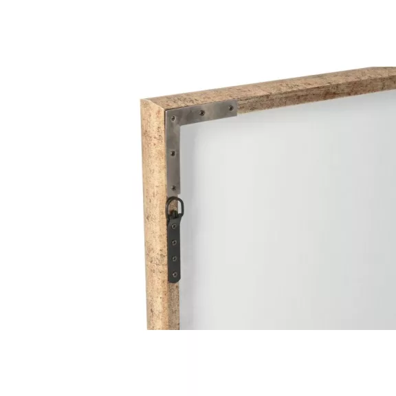 Espejo metal cristal 80x3,5x80 envejecido negro
