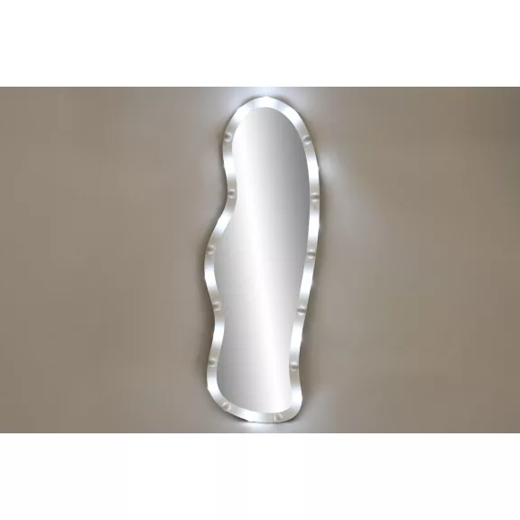 Espejo led metal 56,5x7,5x168 bombillas blanco