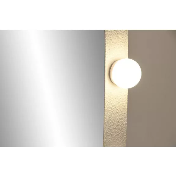 Espejo led metal 56,5x7,5x168 bombillas blanco