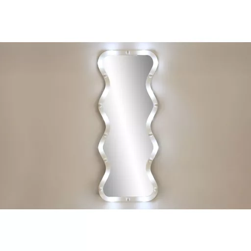 Espejo led metal 67x7,5x167 bombillas blanco