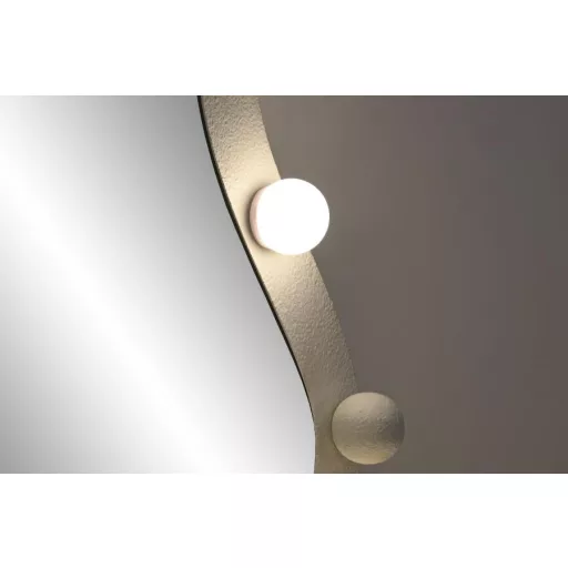 Espejo led metal 67x7,5x167 bombillas blanco