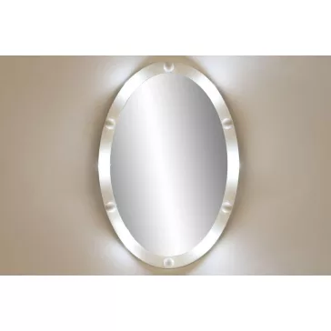 Espejo led metal 61,5x7,5x91 bombillas blanco