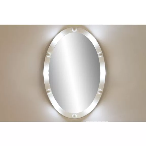 Espejo led metal 61,5x7,5x91 bombillas blanco