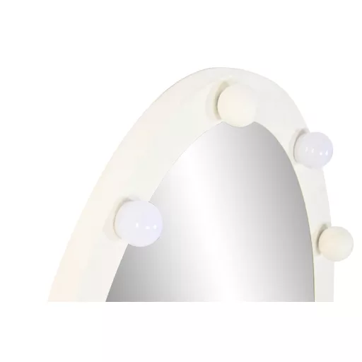Espejo led metal 61,5x7,5x91 bombillas blanco