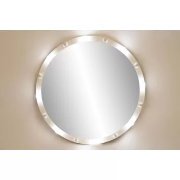Espejo led metal 100x7,5x100 bombillas blanco