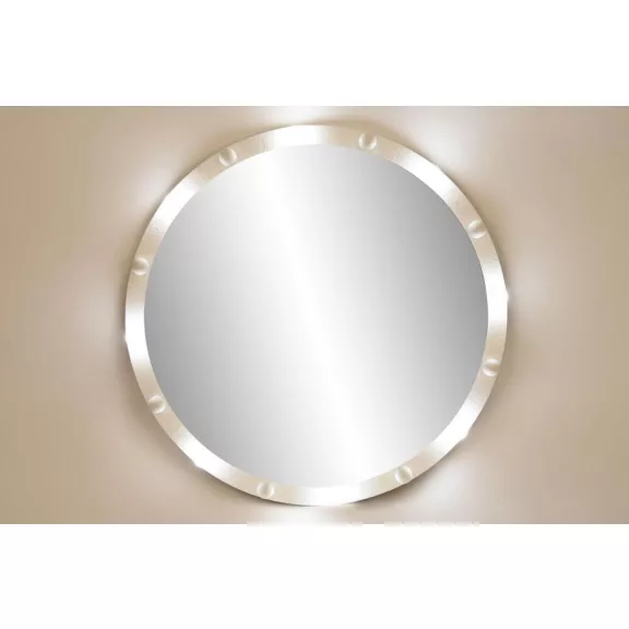 Espejo led metal 100x7,5x100 bombillas blanco