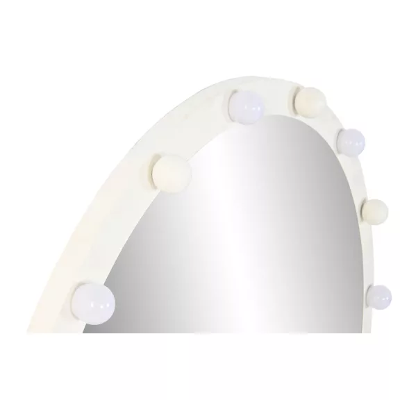 Espejo led metal 100x7,5x100 bombillas blanco