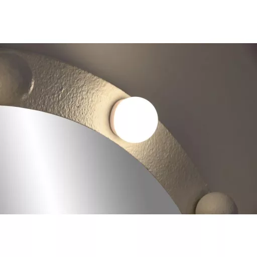 Espejo led metal 100x7,5x100 bombillas blanco