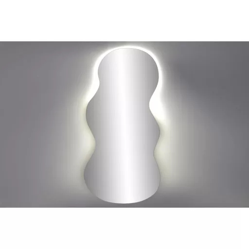 Modern LED kristálytükör 50 × 0,5 × 100 cm