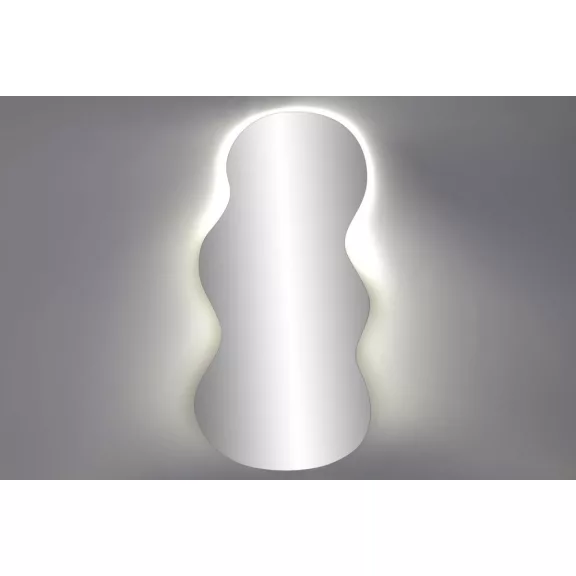 Modern LED kristálytükör 50 × 0,5 × 100 cm