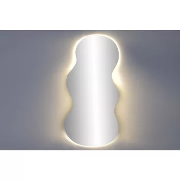 Modern LED kristálytükör 50 × 0,5 × 100 cm