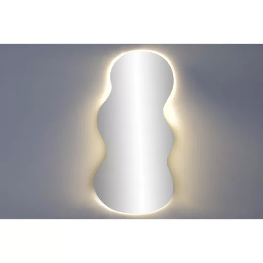 Modern LED kristálytükör 50 × 0,5 × 100 cm