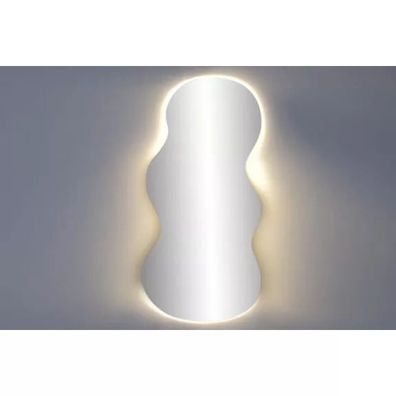 Modern LED kristálytükör 50 × 0,5 × 100 cm