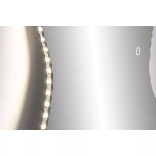 Modern LED kristálytükör 50 × 0,5 × 100 cm
