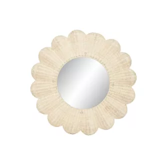 Espejo ratan metal 91x6x91 natural