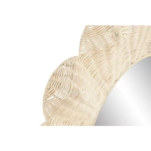 Espejo ratan metal 91x6x91 natural