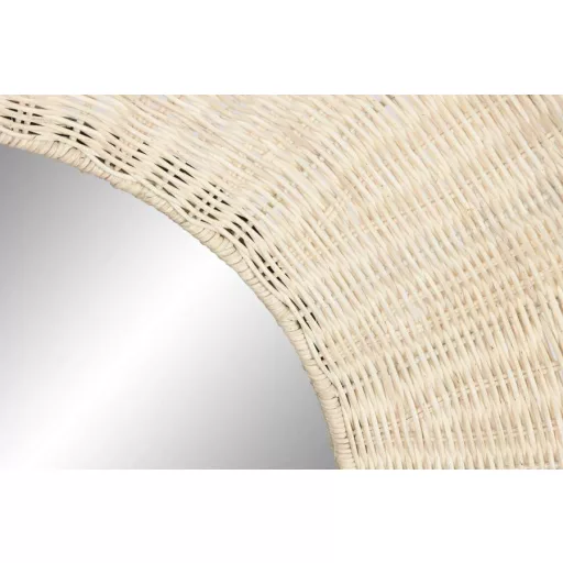 Espejo ratan metal 91x6x91 natural