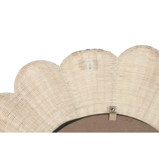 Espejo ratan metal 91x6x91 natural