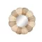 Espejo ratan metal 87x8x87 natural