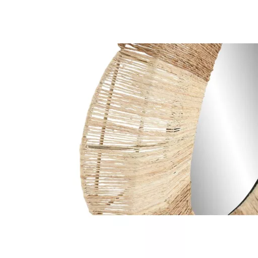 Espejo ratan metal 87x8x87 natural