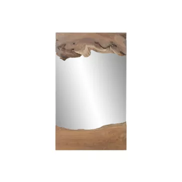Espejo teca cristal 65x5x110 hecho a mano