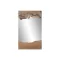 Espejo teca cristal 65x5x110 hecho a mano