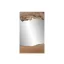 Espejo teca cristal 65x5x110 hecho a mano