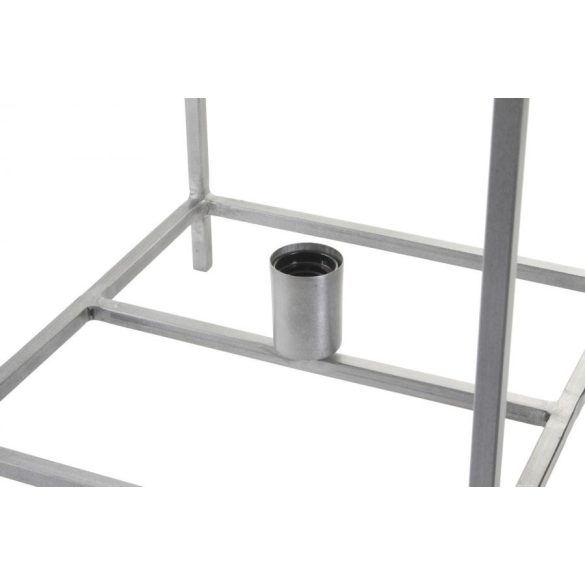 Lámpa asztali fém 33x33x40 szürke