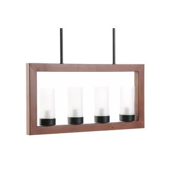 Lámpa mennyezeti aluminium üveg 52x6x26 e27