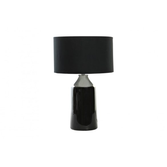 Lámpa asztali gres poliészter 32x32x52 fekete