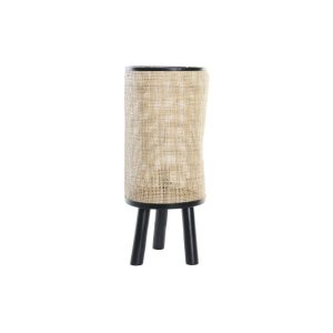 Lámpa asztali fém rattan 25x25x59