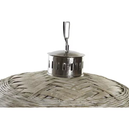 Lámpa mennyezeti fém rattan 80x80x47