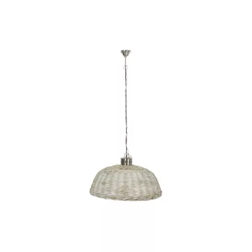 Lámpa mennyezeti fém rattan 80x80x47