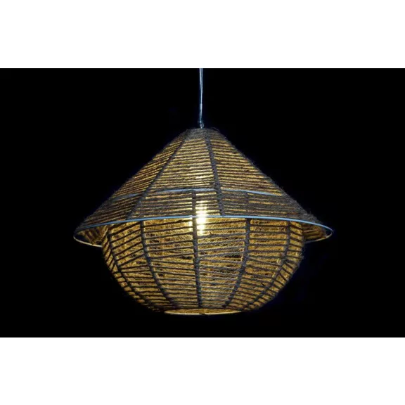 Lámpa mennyezeti kötéllel fém 38x38x38 2 féle