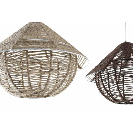 Lámpa mennyezeti kötéllel fém 38x38x38 2 féle