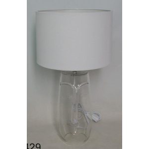 Lámpa asztali üveg 30x30x54 arc 2 féle