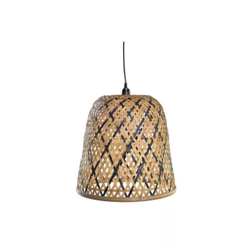 Lámpa mennyezeti rattan 41x41x39 természetes barna
