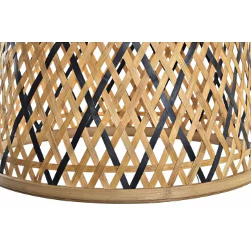 Lámpa mennyezeti rattan 41x41x39 természetes barna