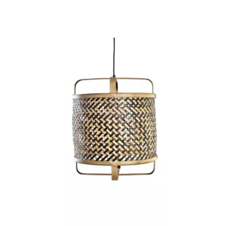 Lámpa mennyezeti rattan 36x36x48 természetes barna