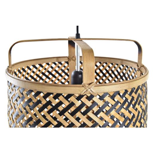 Lámpa mennyezeti rattan 36x36x48 természetes barna