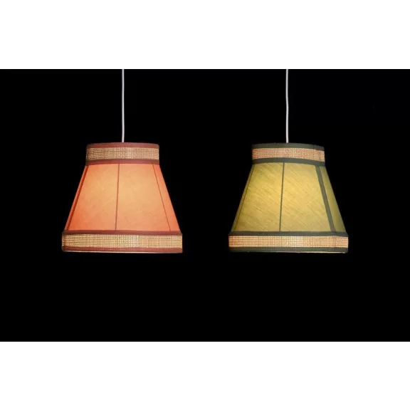 Lámpa mennyezeti rattan poliészter 28x28x28 2 féle 