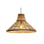 Lámpa mennyezeti rattan 56x56x34 természetes barna 