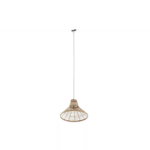 Lámpa mennyezeti rattan 56x56x34 természetes barna 