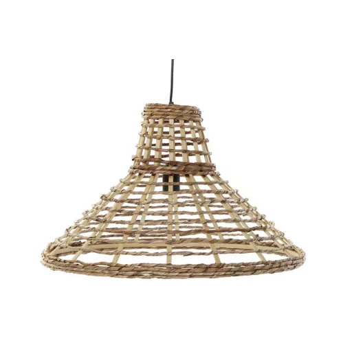 Lámpa mennyezeti rattan 56x56x34 természetes barna 