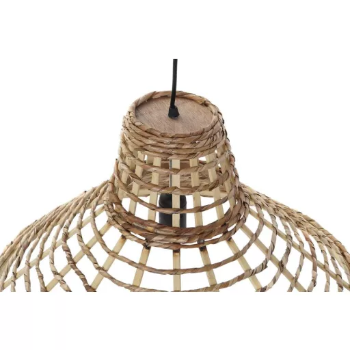 Lámpa mennyezeti rattan 56x56x34 természetes barna 